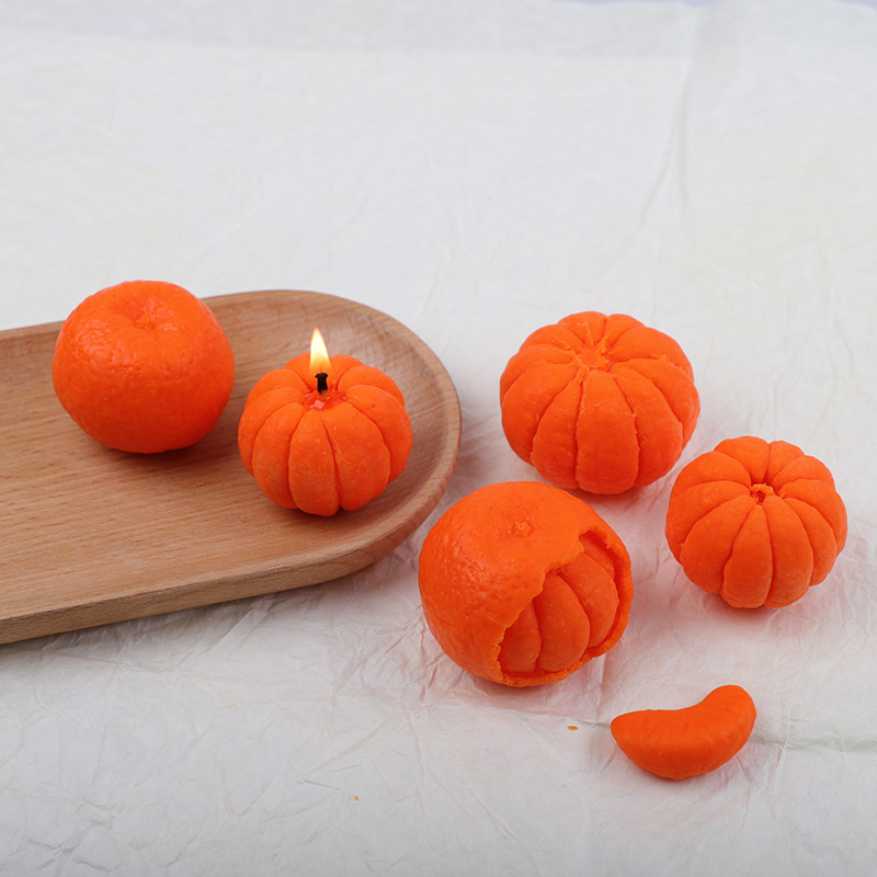 Candle Making Bath - Forma silikonowa 3D w kształcie pomarańczy