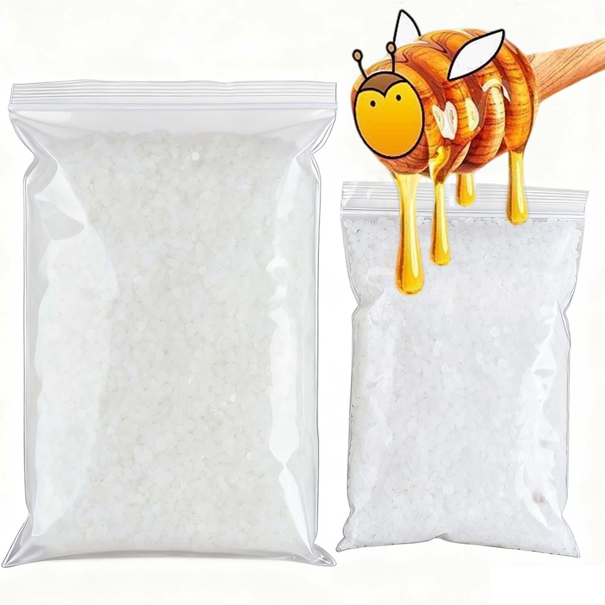 200g-1000g Biały Wosk Pszczeli – Candle Making Kit Beeswax recenzja i cena