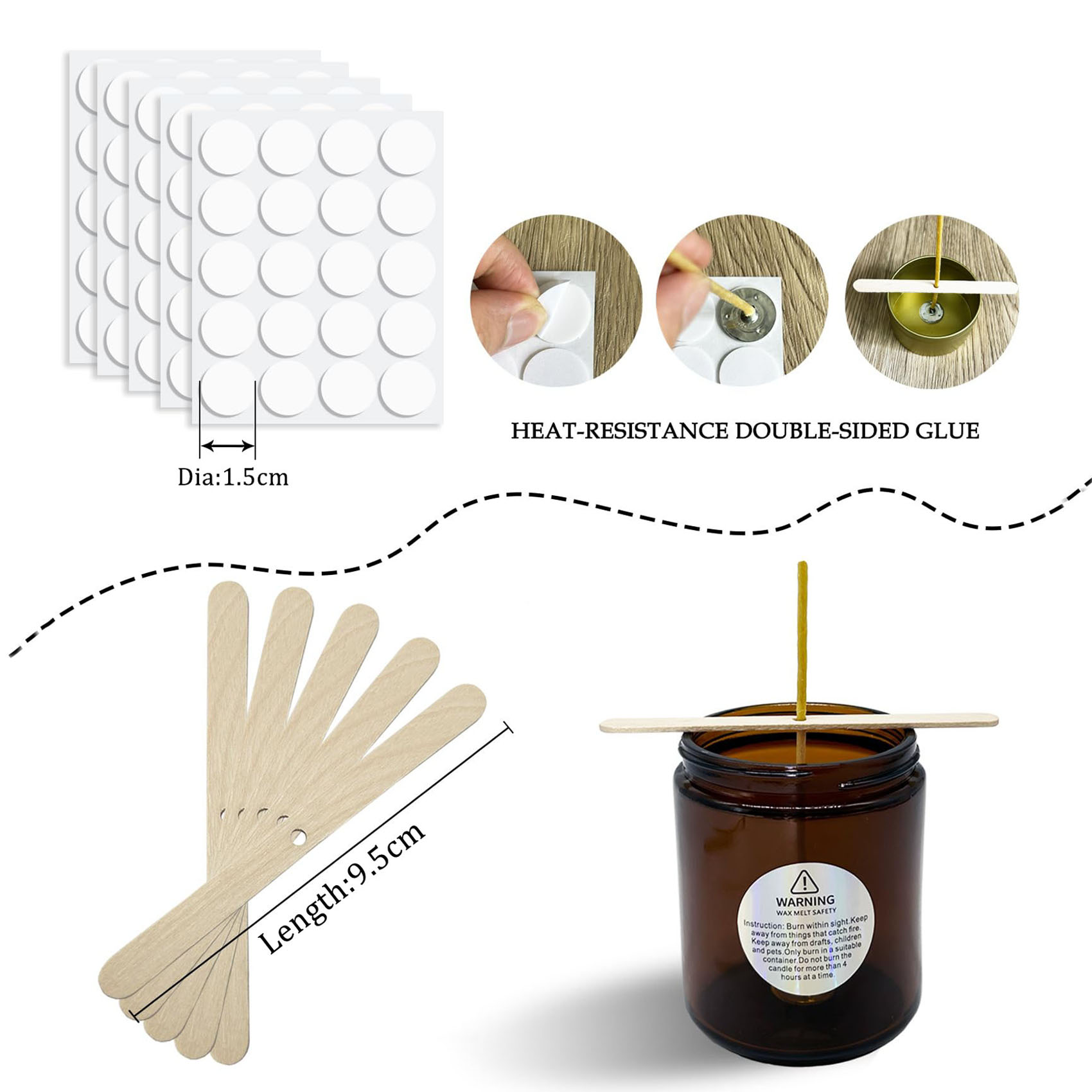 100 sztuk knoty do świec z wos – Candle Making Kit Beeswax recenzja i cena