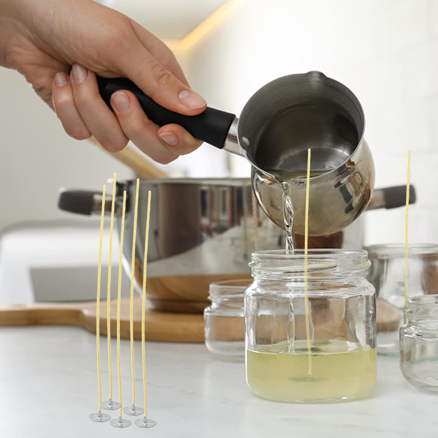 100 sztuk knoty do świec z wos – Candle Making Kit Beeswax recenzja i cena